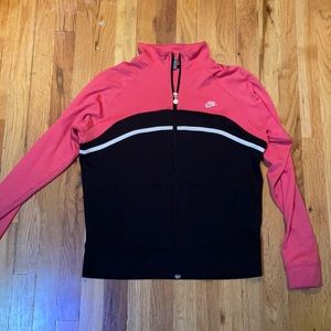 Nike Pink and Black Sweater